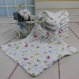 Baby Towel 6 Layers of Cotton Gauze Baby Face Towel Fold Towel infant Newborn Washing Feeding Slobber Towel size 28*28CM