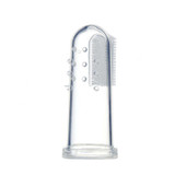 Baby Toothbrush With Case Dust Shield Infant Soft Silicone Finger Teeth Rubber Clean Massager Training Brush Set with Box
