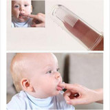Baby Toothbrush With Case Dust Shield Infant Soft Silicone Finger Teeth Rubber Clean Massager Training Brush Set with Box