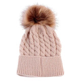 Baby Toddler Kids Boys Girls Knitted Fur Ball Caps 2017 Winter Autumn Cute Hats Crochet Warm Hat Cap