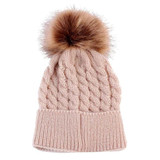 Baby Toddler Kids Boys Girls Knitted Fur Ball Caps 2017 Winter Autumn Cute Hats Crochet Warm Hat Cap