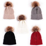 Baby Toddler Kids Boys Girls Knitted Caps Cute Hats Crochet Winter Warm Hat Cap 5 Colors