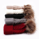 Baby Toddler Kids Boys Girls Knitted Caps Cute Hats Crochet Winter Warm Hat Cap 5 Colors