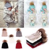 Baby Toddler Kids Boys Girls Knitted Caps Cute Hats Crochet Winter Warm Hat Cap 5 Colors