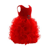 Baby Toddler Girl Dress Flower Princess Wedding Infant Party Pageant Fancy Cute TUTU Dress