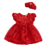 Baby Toddler Girl Dress Flower Princess Wedding Party Pageant Tulle TUTU Dresses Infant Kids Children Girls Clothing