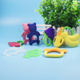 Baby Teether Silicone Chewing Teethers Safety Infant Teething Newborn Tooth Bears Children Training Toys Kid Food Grade BQA Free