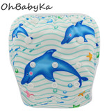 Baby Swimwear Washable Swim Diaper Cover Cloth Pants Reusable Baby Diapers Adjustable Infant Boy Girl Swimsuit Toddler Nappies