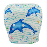 Baby Swimwear Washable Swim Diaper Cover Cloth Pants Reusable Baby Diapers Adjustable Infant Boy Girl Swimsuit Toddler Nappies