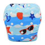 Baby Swimwear Washable Swim Diaper Cover Cloth Pants Reusable Baby Diapers Adjustable Infant Boy Girl Swimsuit Toddler Nappies
