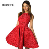 Bekoshine 2017 Women Dress Short Sleeve Cut out Vintage Casual Bodycon Pencil Dress Autumn Fashion Vestidos Party Dresses
