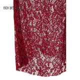 Bekoshine 2017 New Vestido de festa Women Long Dress Sexy Lace Halter Vestidos Fashion Casual Party Dresses Vestido de renda