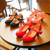 Bekanille Girls Leather Shoes Autumn Bowtie Sandals 2018 New Children Shoes High Heels Princess Sweet Sandals For Girls K3146