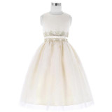 Beige Long Flower Girl Dresses for Wedding Girls Beauty Pageant Dresses Sleeveless Evening Gowns Kids Prom Dresses with Belt Beige Long Flower Girl Dresses for Wedding Girls Beauty Pageant Dresses Sleeveless Evening Gowns Kids Prom Dresses with Belt