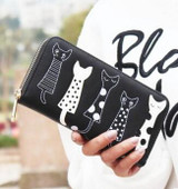 Beibaobao New Women Wallets fashion style Dollar price Leather Wallet carton cat Day Clutch Purse card holder long female purse
