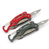 Behokic Multitool Knife Folding Pocket Tool with Plier Screwdriver Bottle Opener Carabiner Keychain Travel Survival