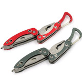 Behokic Multitool Knife Folding Pocket Tool with Plier Screwdriver Bottle Opener Carabiner Keychain Travel Survival