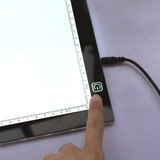 Behogar A3 LED Drawing Board Eyesight-protected Touch Dimmable Tracing Table Light Pad Box with Clip for 2D Animation Sketching