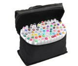 Behogar 80 PCS Color Paint Graphic Art Twin Nib Alcohol Based Ink Pen Marker Point Pen Set with Storage Bag rotuladores Markers