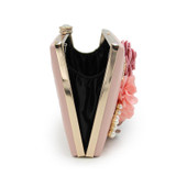 Begutest Luxury Brand Evening Bags Women Clutch Bags Evening Flower Applique Handbag Embroidery Chain Bag Crystal Diamond ag