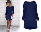 BEFORW Summer Casual Dress Women Long Sleeves White Black Dresses Fashion Round Neck High quality Elegant Party Dress Vestidos