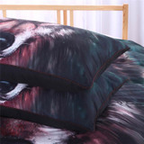 BeddingOutlet Wolf Bedding Set Painting 3D Vivid Duvet Cover Quality Twill Cool Bed Set Multi Sizes 3pcs