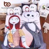 BeddingOutlet Nightmare Before Christmas Bedding Set Qualified Bedclothes Unique Design No Fading Duvet Cover Twin Full Queen