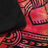 BeddingOutlet Black Bedding Set Black and Red Boho Duvet Cover and Pillowcase Indian Style Print Exotic Bedclothes Multi Sizes