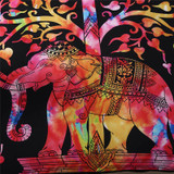 BeddingOutlet Black Bedding Set Black and Red Boho Duvet Cover and Pillowcase Indian Style Print Exotic Bedclothes Multi Sizes
