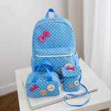 Backpack for girls 3 pieces school bags mochilas escolares infantis Backpacks for adolescent girl butterfly children's backpacks