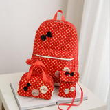 Backpack for girls 3 pieces school bags mochilas escolares infantis Backpacks for adolescent girl butterfly children's backpacks