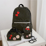 Backpack for girls 3 pieces school bags mochilas escolares infantis Backpacks for adolescent girl butterfly children's backpacks