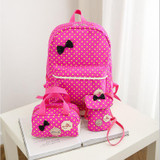 Backpack for girls 3 pieces school bags mochilas escolares infantis Backpacks for adolescent girl butterfly children's backpacks