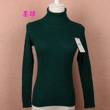 GIGIGO Turtleneck Warm Winter Women Sweater Long Sleeves Thick Knitted Ladys Pullovers Top Soft Elasticity Female Sweater