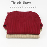 GIGIGO Thick Warm Knitted Women Sweater Autumn Winter Sexy Pullover Sweater High Elasticity V-Neck Soft Female Jumper GIGIGO Thick Warm Knitted Women Sweater Autumn Winter Sexy Pullover Sweater High Elasticity V-Neck Soft Female Jumper