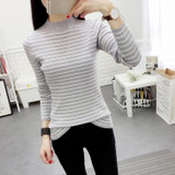 GIGIGO Autumn Winter Turtleneck Sweater Women Fashion Knitted Casual Pullover Long Sleeves Elasticity Femme jumper