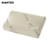 GIANTEX High Quality Bamboo Fiber Pillow Slow Rebound Memory Foam Pillow Health Care Pillow Massager Travesseiro Almohada U0301
