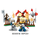 Ghost Tribes Series Knight Skeleton War Action Figures Building Block Compatible Legoe Enlighten Brick Toys For Children Friends
