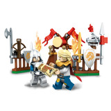 Ghost Tribes Series Knight Skeleton War Action Figures Building Block Compatible Legoe Enlighten Brick Toys For Children Friends