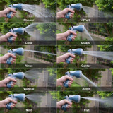 Gesu Garden Water Guns Head Garden Sprayer Nozzles 10 Spray Patterns Water Pressure Flexible Irrigation Hose for Watering41106MQ