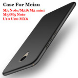 GerTong Luxury PC Cell Phone Cover Matte Case For Meizu M3S Mini M3 M5 Note MX6 U10 U20 Plastic Hard Back Cases