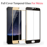 GerTong Colorful Full Cover Tempered Glass For Meizu M5 M5S M3 Note M3S Mini U10 U20 Pro 6 MX6 Screen Protector Phone Cases Film