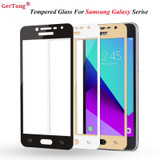 GerTong Full Cover Phone Tempered Glass For Samsung Galaxy J2 J5 J7 Prime A3 A5 A7 J3 J5 J7 2017 S5 S6 S7 Screen Protector Film