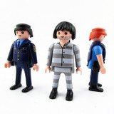 Germany Genuine Playmobil Police prisoners Blocks Dolls Accessory Secret Princess Castle Building Blocks Mini Bricks Toy Gift
