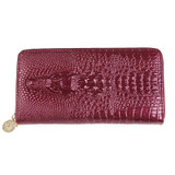 Genuine Leather Wallet Women Luxury Brand Alligator Vintage Zipper Women's Wallets and Purses Designer Female Slim Coin Purse