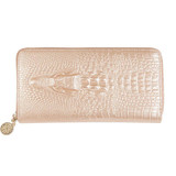Genuine Leather Wallet Women Luxury Brand Alligator Vintage Zipper Women's Wallets and Purses Designer Female Slim Coin Purse