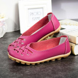 Genuine leather summer women flats shoes 2017 casual flat shoes women loafers shoes leather red flat women's shoes Genuine leather summer women flats shoes 2017 casual flat shoes women loafers shoes leather red flat women's shoes