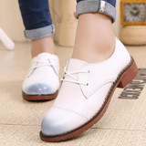 Genuine Leather Oxford Shoes Women Brand Oxfords Women Shoes Lady Casual Moccasins Loafers Ladies Shoes Sapatilhas Zapatos Mujer
