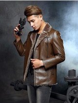 Genuine Leather men's coat Man Cow leather jacket Wool inside a suit winter jackets High Quality Leather coats Free Shipping