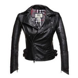 Genuine Leather Jacket Women Sheepskin fashion covered button Jaqueta De Couro Womens Coats And Jackets Winter 2016 Black